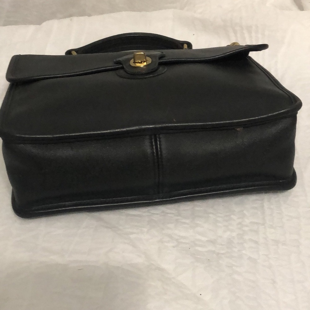 Coach Vintage Willis 9927 Blue/ Black Satchel - Picture 10 of 16